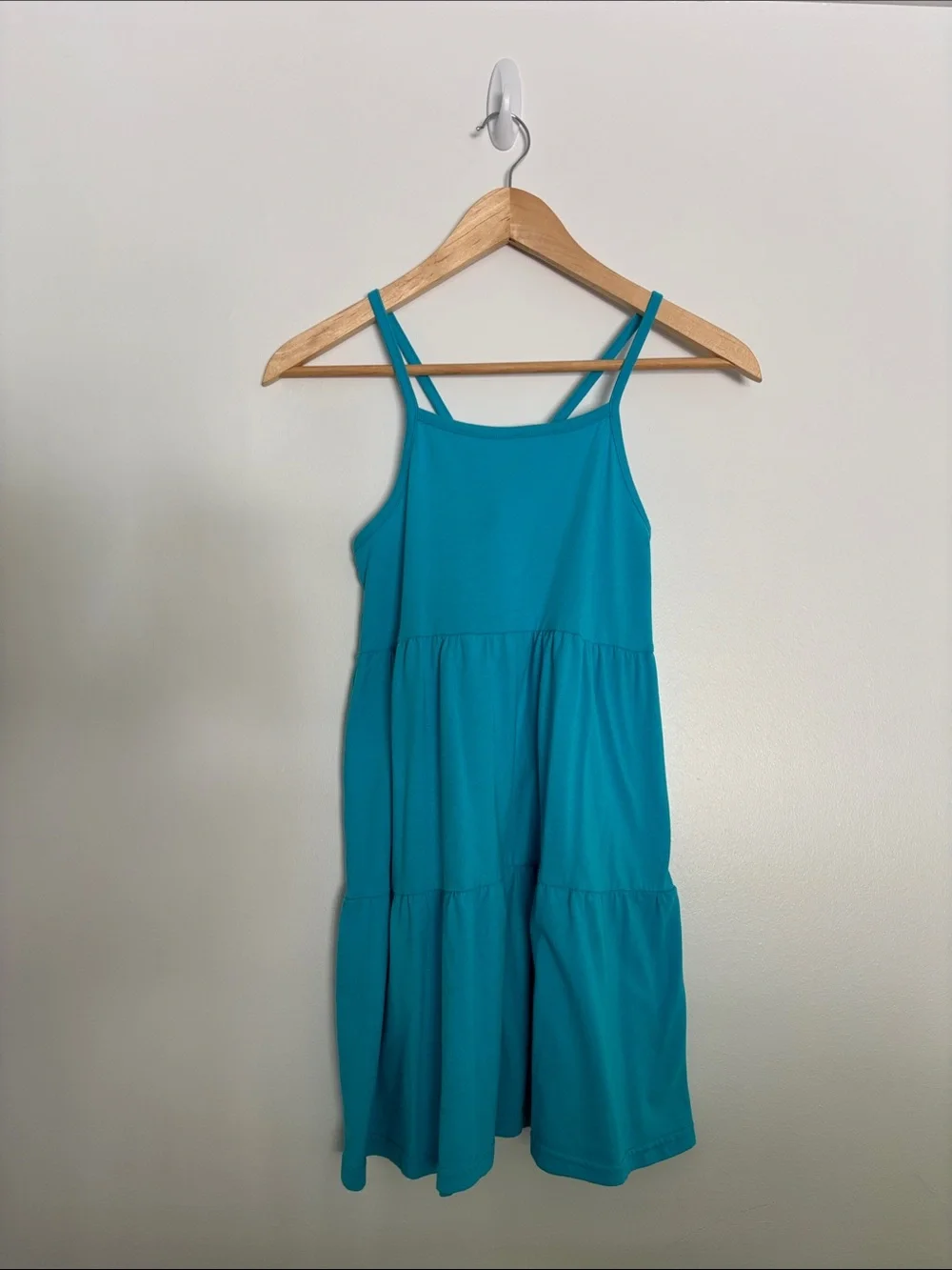 The Children's Place Teal Tiered Spaghetti Strap Dress